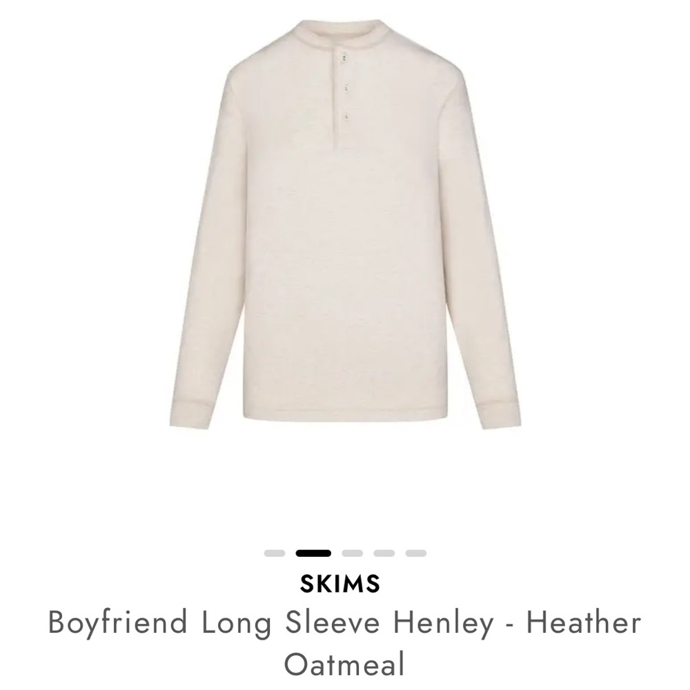 Skims boyfriend long sleeve Henley